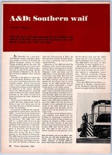 1950 Article - Atlantic & Danville Railway History Freight Trains Virginia VA picture