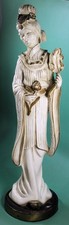 Vintage Asian Sculpture Pair 1958 Universal Statuary Chicago Midcentury Decor picture
