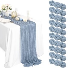 Lykoow 10 Pack Table Runners 10ft x 35