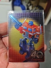 2024 Dynamite Transformers 40th Anniversary OPTIMUS PRIME Box Topper Metal Card picture