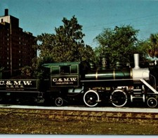 One Spot Cherokee Brick Co #1 C&MW Columbia Class Steam Train Vintage Postcard picture