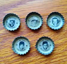 Coca-Cola Vintage Bottle Cap Lot, All Stars Baseball Player Portraits (5) picture