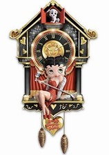 The Bradford Exchange Sculpted Betty Boop Cuckoo Clock with Lights 16.5-inches picture