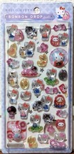 Sun-Star Sanrio Hello Kitty Japanese Lucky Charm BONBON DROP Seal Sticker JAPAN picture