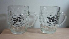 Vintage The Old Spaghetti Factory Clear Glass Barrell Style Mug *LOT/2* Toronto picture