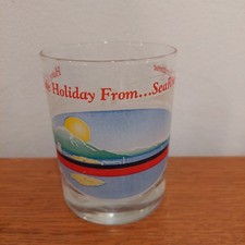 Vintage SeaRiver Maritime Exxon Tanker Shipping Corporate Glass 4 1/8