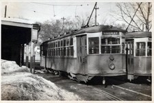 VTG B & W Photo B.E. Ry Streetcar 5818 Waverley Arlington Heights Loop T5P picture