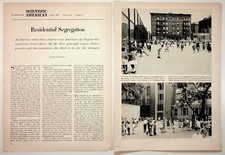 1965 Scientific American Residential Segregation Article Ephemera History picture