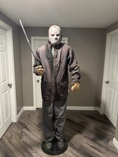 Gemmy Spirit Halloween Jason Voorhees Animatronic Life Size Read Description picture