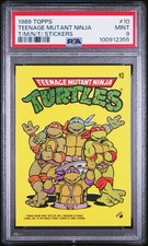 1989 TOPPS TEENAGE MUTANT NINJA TURTLES STICKERS #10 PSA 9 Rookie picture