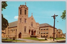 St Mary’s Catholic Church in Pompton Lakes New Jersey c1950s Postcard picture