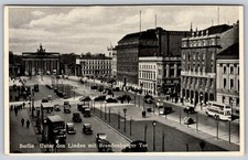 Berlin Unter den Linden Brandenburg Gate 1920s 1930s Germany F519 picture