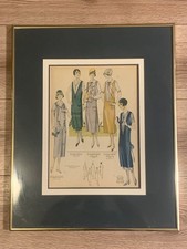 1925 Pictorial Review Original Flapper Fashion Sewing Pattern Magazine Ad Art picture