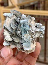 75 CT Aesthetic Aquamarine Crystals With Muscovite Combine From Nagar picture