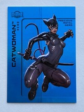 Catwoman 2025 Skybox Metal Universe Batman Blue Precious Metal Gems PMG # 2/50 picture