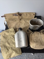 Vintage Korean War 1954 US Army Canteen Set, Field Gear picture