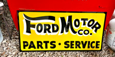 Large FORD MOTOR CO Parts Service SIGN Hand Lettered Classic Garage SHOP Art picture