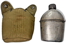 WW2 US Military Canteen With Cover 1943 picture