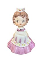 Josef Originals Nurse Purple Dress w/ Bedpan Figurine  picture