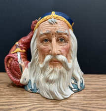 ROYAL DOULTON 'MERLIN' LARGE CHARACTER JUG D7117 1998 LTD. TO 1,500 - RARE picture