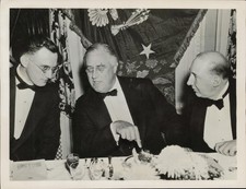 1938 Press Photo President Franklin Roosevelt at National Press Club Dinner picture