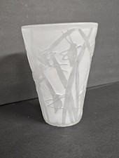Consolidated Katydid vase in French Crystal finish 8