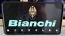 ORIGINAL Vintage EDOARDO BIANCHI BICYCLE SIGN Old Italian WORLDS OLDEST BIKE MFG picture
