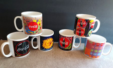 1995 Coca Cola Coffee Mugs Cups Enesco 16oz. Always Coke Lot of 6 VTG picture