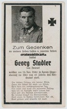 Genuine Death Picture Grenadier + AGRAM Zagreb Mirogoi Croatia Yugoslavia 1944 picture