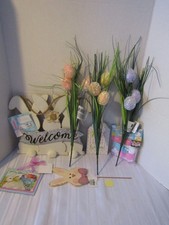 Lot of Mixed Easter Spring Decorations Craft Supplies  Etc. picture