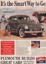 1939 Vintage Green PLYMOUTH 4-Door Sedan Automobile Car Transportation Print Ad picture