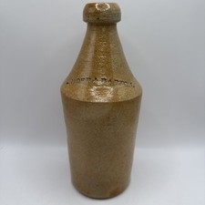 Antique Snider & Barton Salt Glazed Stoneware Bottle 10 1/2” Tall picture