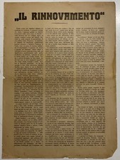 RIVER ENTERPRISE GABRIELE D’ANNUNZIO THE RENEWAL FLYER DECEMBER 10, 1919 picture