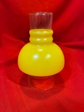 Vintage Yellow Hooded Chimney Coleman Lantern Type picture