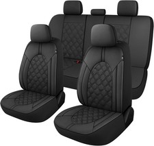 MEJOR Fundas Universales Asientos Coche Juego Completo Piel Sintetica PU Auto picture
