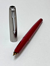 Rare Parker Eversharp Penol Fountain Pen Made in Denmark Red Vintage 1960s picture