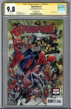 SPIDER-MAN #1 CGC 9.8 SS SIGNED HUMBERTO RAMOS VARIANT COVER LOW POP RARE picture