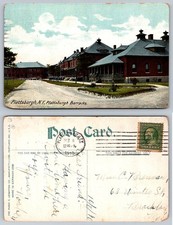 Plattsburgh Barracks NY Postcard 1910 Posted US Military Base Hugh C. Leighton picture