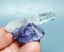 Exquisite Multi-layer Purple Window Cubic Fluorite Mineral Specimen/China picture