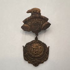 1912 Grand Army of the Republic GAR Veteran Encampment Los Angeles CA Badge Pin picture