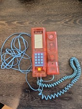 VTG 80's 90's Swatch Twin Phone Deluxe Model See Through Clear Pink picture