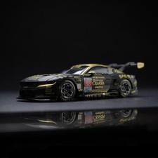 1/64 Mustang GT3 Le Mans 24H Black Gold #88 Alloy Diecast Model Display picture