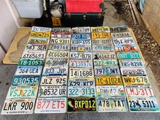 LOT OF 50 COMPLETE SET OF ALL U.S. LICENSE PLATES--RUSTY CRUSTY CRAFT CONDITION picture