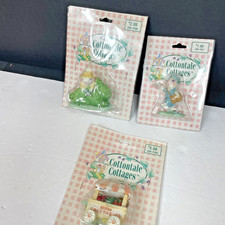 Vintage 1996 Cottontale Cottages Porcelain Easter Bunny Accessories picture