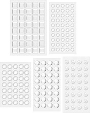 204Pcs Clear Bump Dots for Visually Impaired, Silicone Braille Stickers Low Visi picture