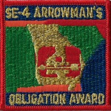 OA SE-4 Arrowman's Obligation Award RED Bdr. [MX-10406] picture