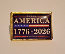 America 1776-2026 250th Celebration Lapel Hat brooch Pin USA Patriotic picture