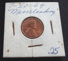 Apollo 11 Lunar Moon Landing Moon Penny picture