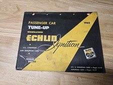 VINTAGE 1962 NAPA ECHLIN IGNITION PASSENGER CAR TUNE UP SPECIFICATIONS Manual picture
