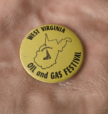 VINTAGE WEST VIRGINIA OIL & GAS FESTIVAL SISTERSVILLE, W. VIRGINIA PIN BADGE picture